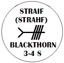 Straif - Blackthorn Ogham
