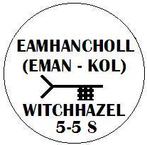 Eamhancholl - Witchhazel Ogham